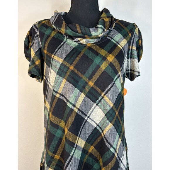 Jessica Howard Cowl Neck Plaid Shift Dress Size Medium - Picture 9 of 14